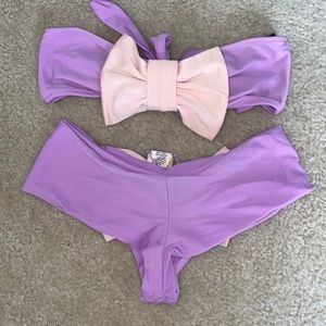 Lolli swim 2 piece bathing suit. Worn twice !